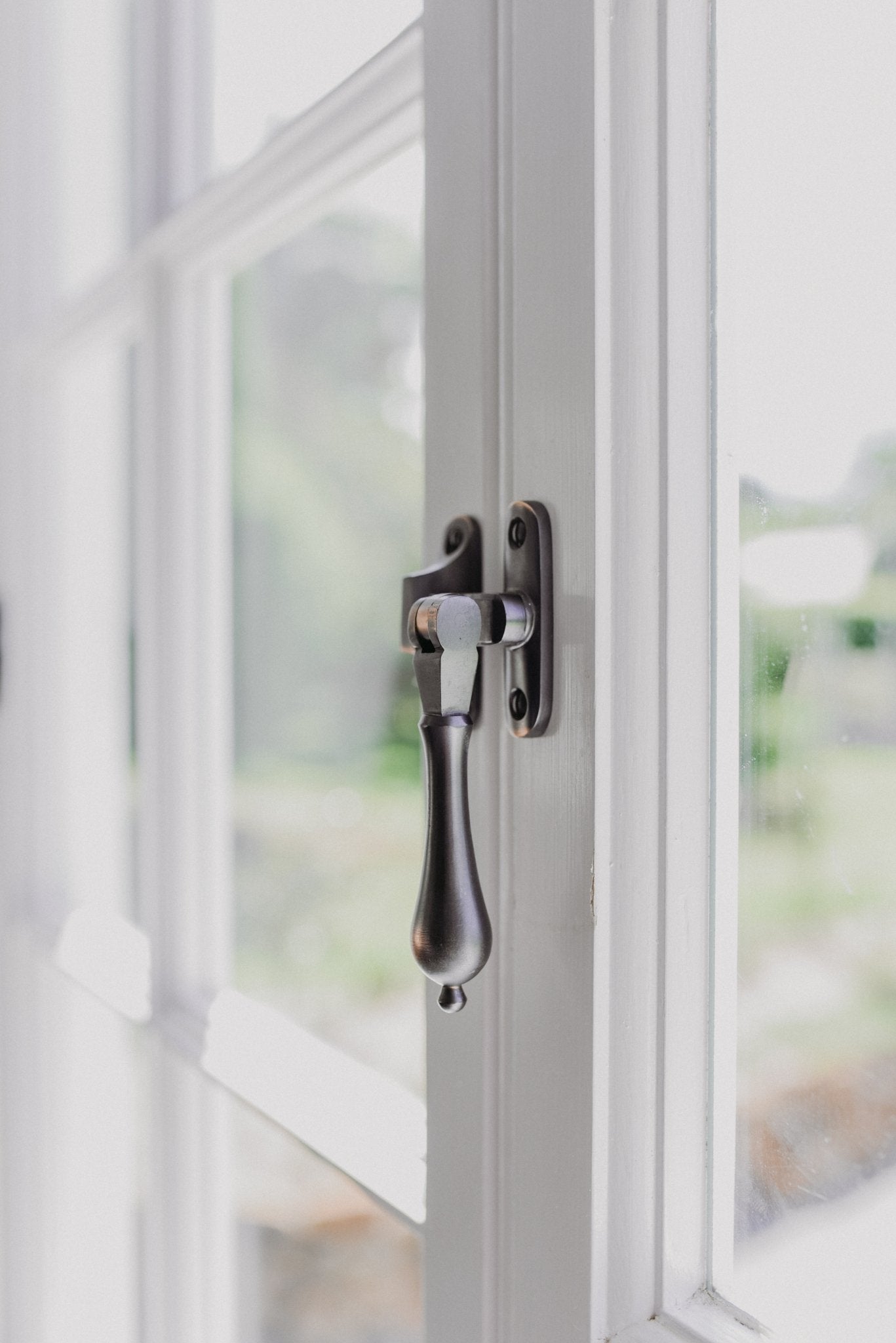 Polished brass teardrop windwo fastener 40 x 95mm-Vintique Concepts