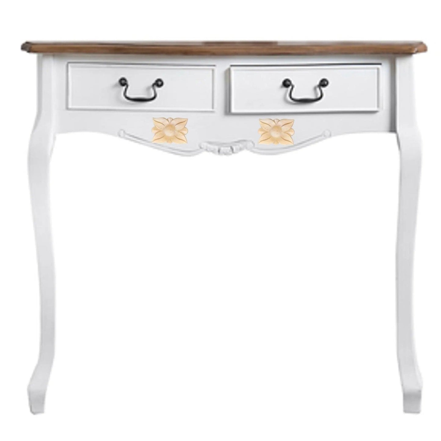 Rectangle Flower medallion Furniture wood applique Onlay 5cm x 7cm-Vintique Concepts
