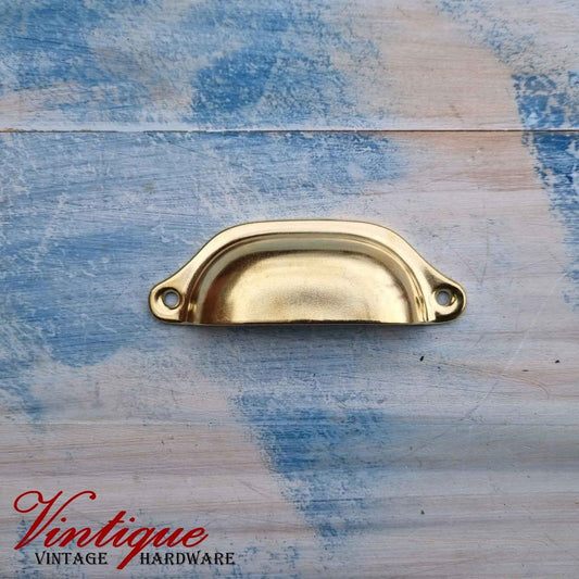 Rectangle Hooded Cup Pull 98mm Long- Gold