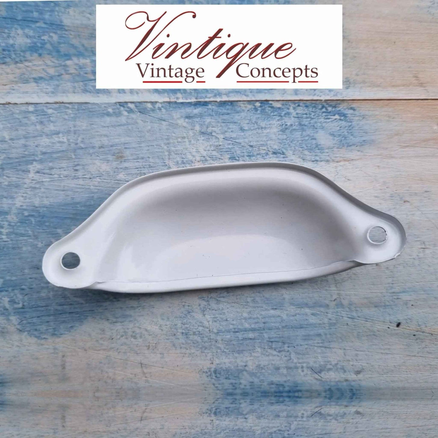 Rectangle Hooded Cup Pull 98mm Long- White