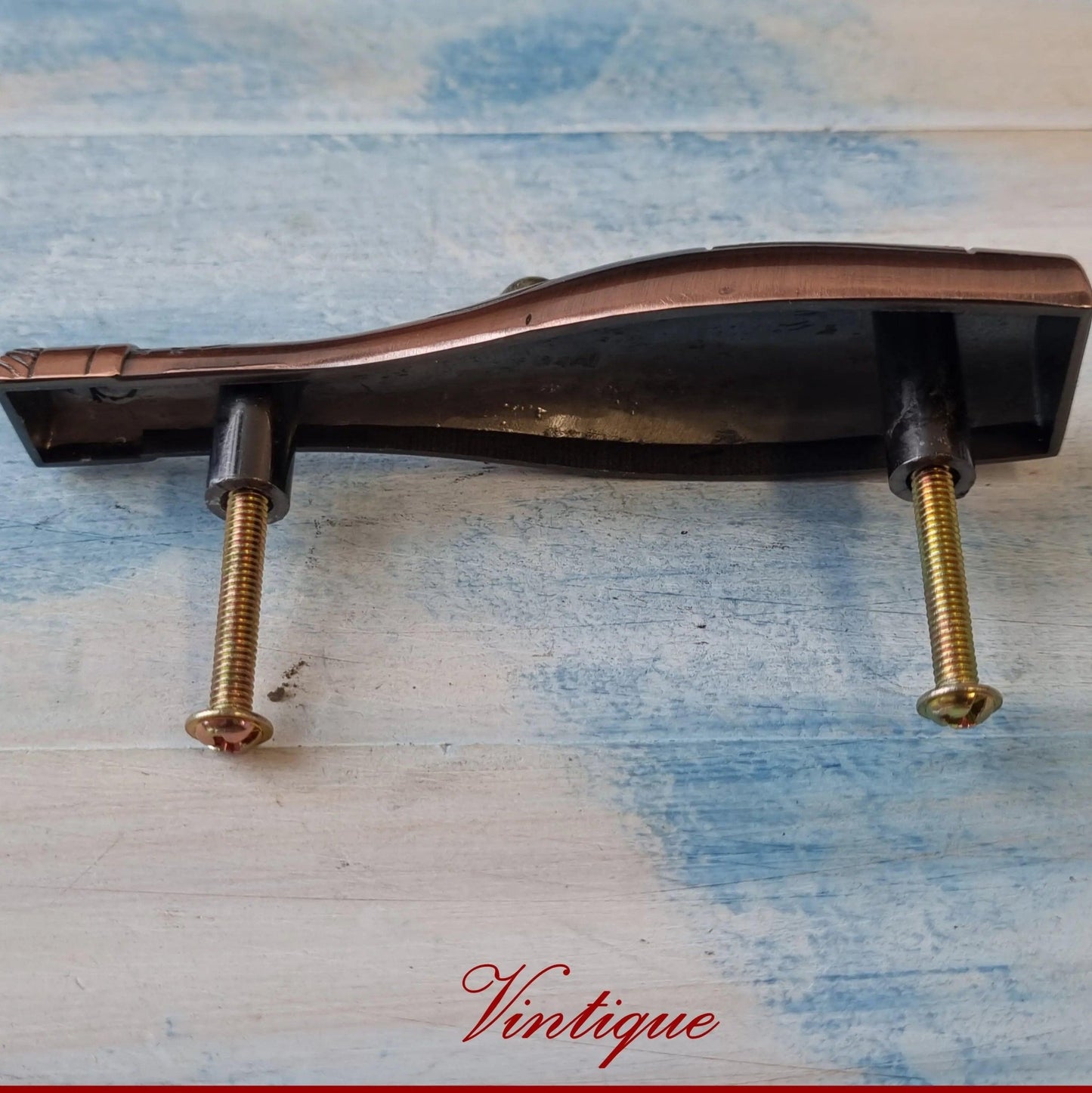 Remy Martin Copper Champagne drawer/ cabinet handle pull 104mm long-Vintique Concepts