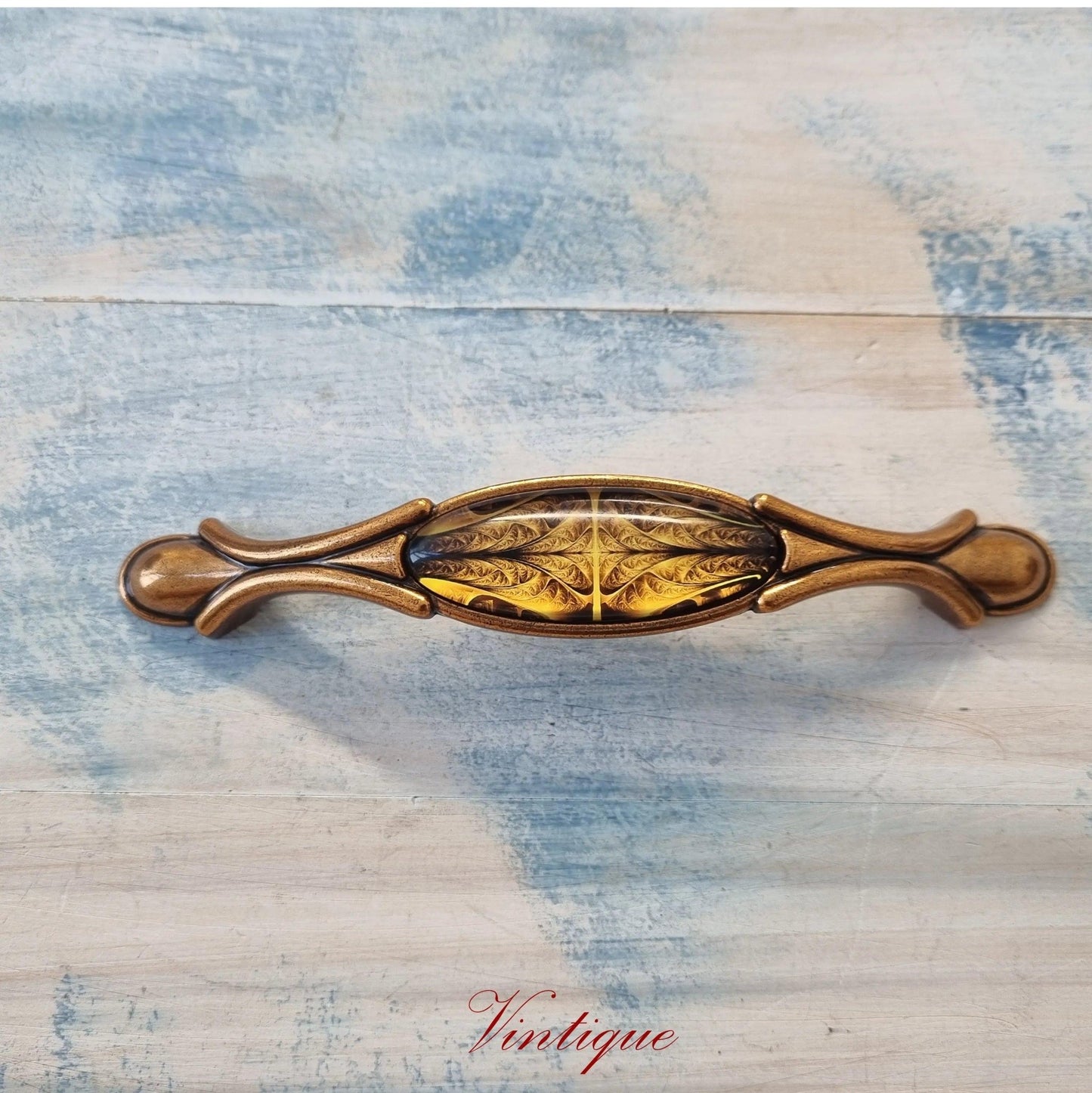 Roma Series Shimmering Gold Cabinet wardrobe Handle 170mm long-Vintique Concepts