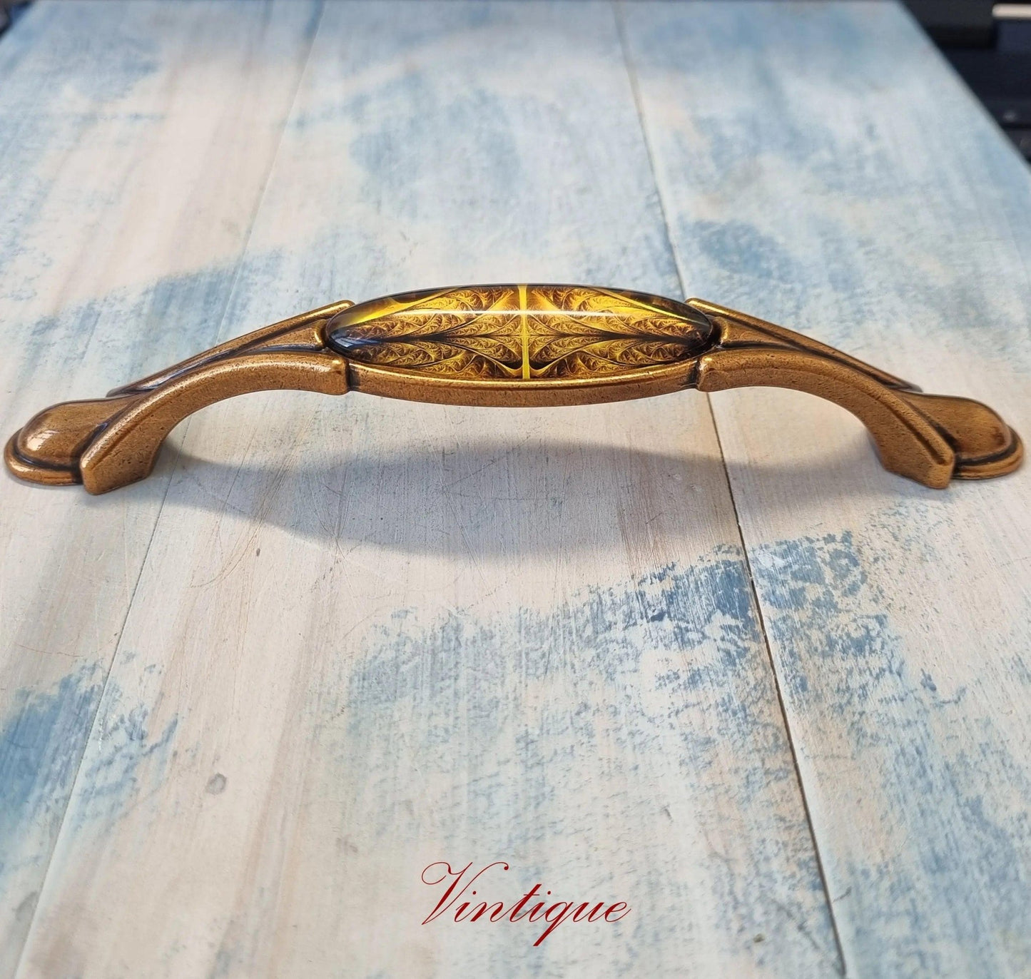 Roma Series Shimmering Gold Cabinet wardrobe Handle 170mm long-Vintique Concepts