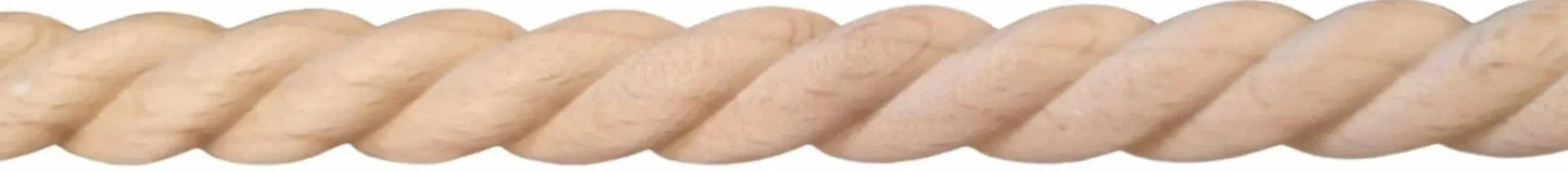 ROPE design Wood border furniture trim / edging molding 14mm wide - Vintique Concepts