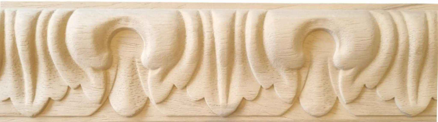 Royal swirl wood trim border moulding 65mm