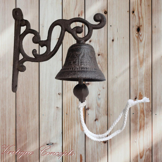 Rustic Cast Iron Door bell-Vintique Concepts