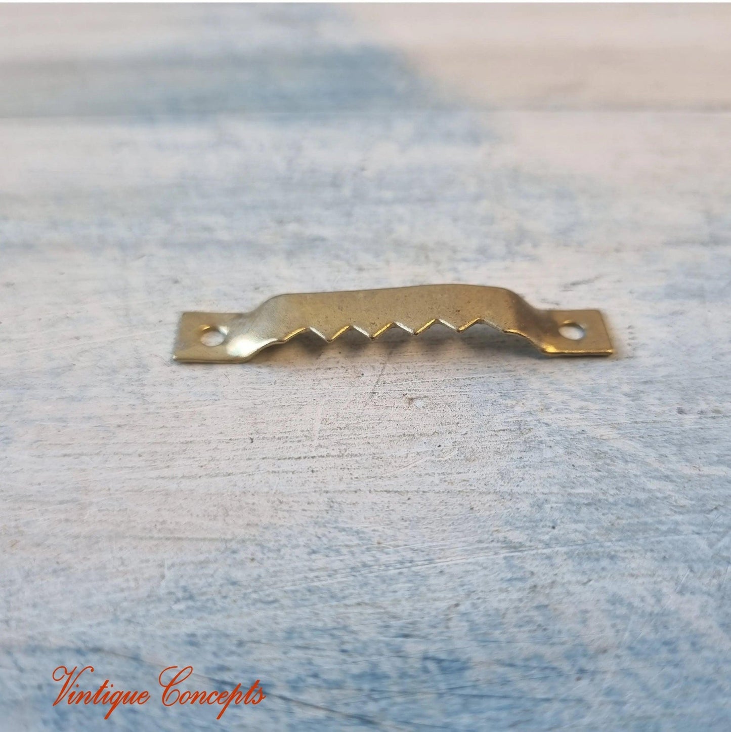 Saw tooth Picture hanger Gold 40mm x 6mm (each)-Vintique Concepts