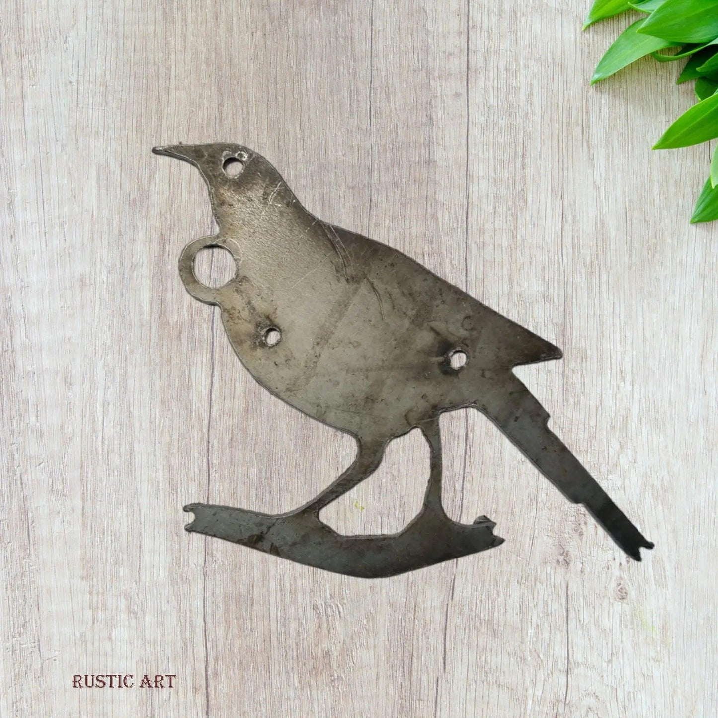 Small Mild steel Rusty Metal Bird TUI 160mm x 125mm-Vintique Concepts