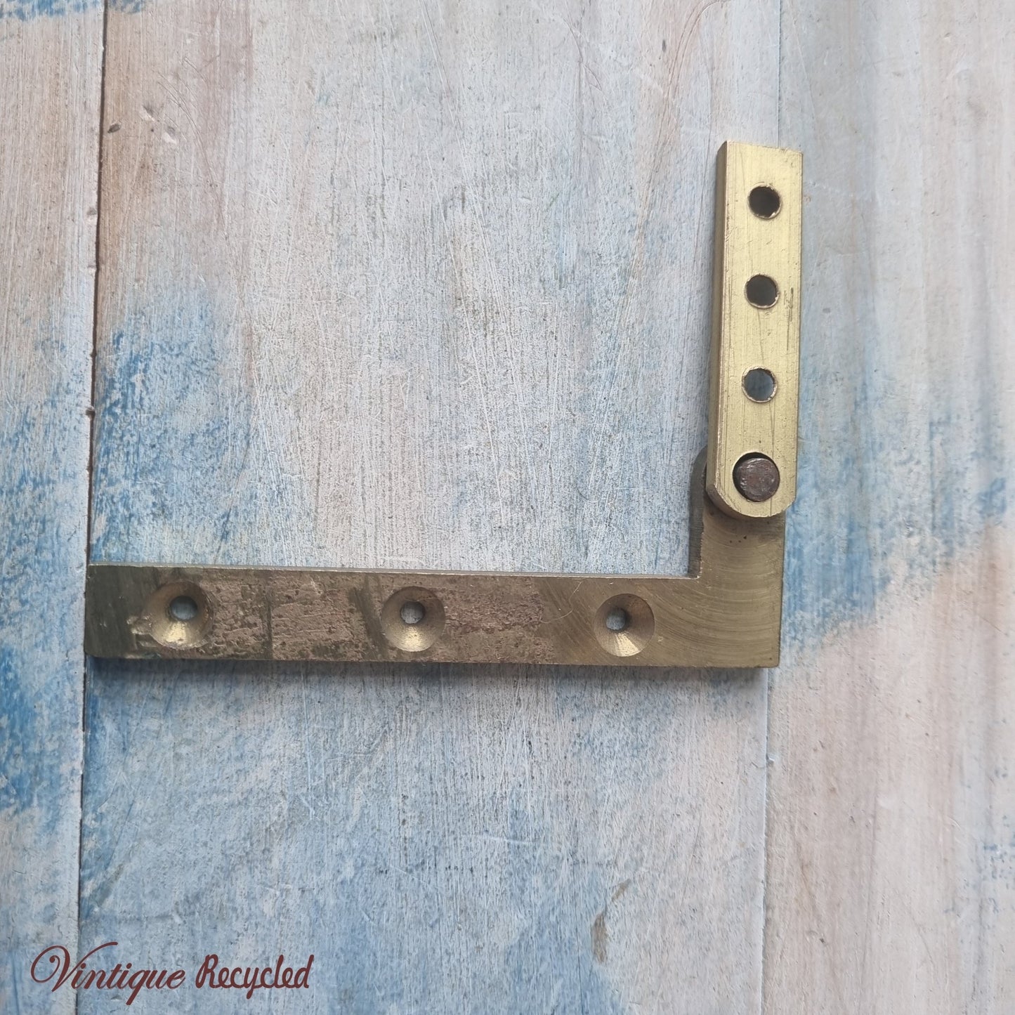 solid antique brass swivel hinge 1 set only-Vintique Concepts