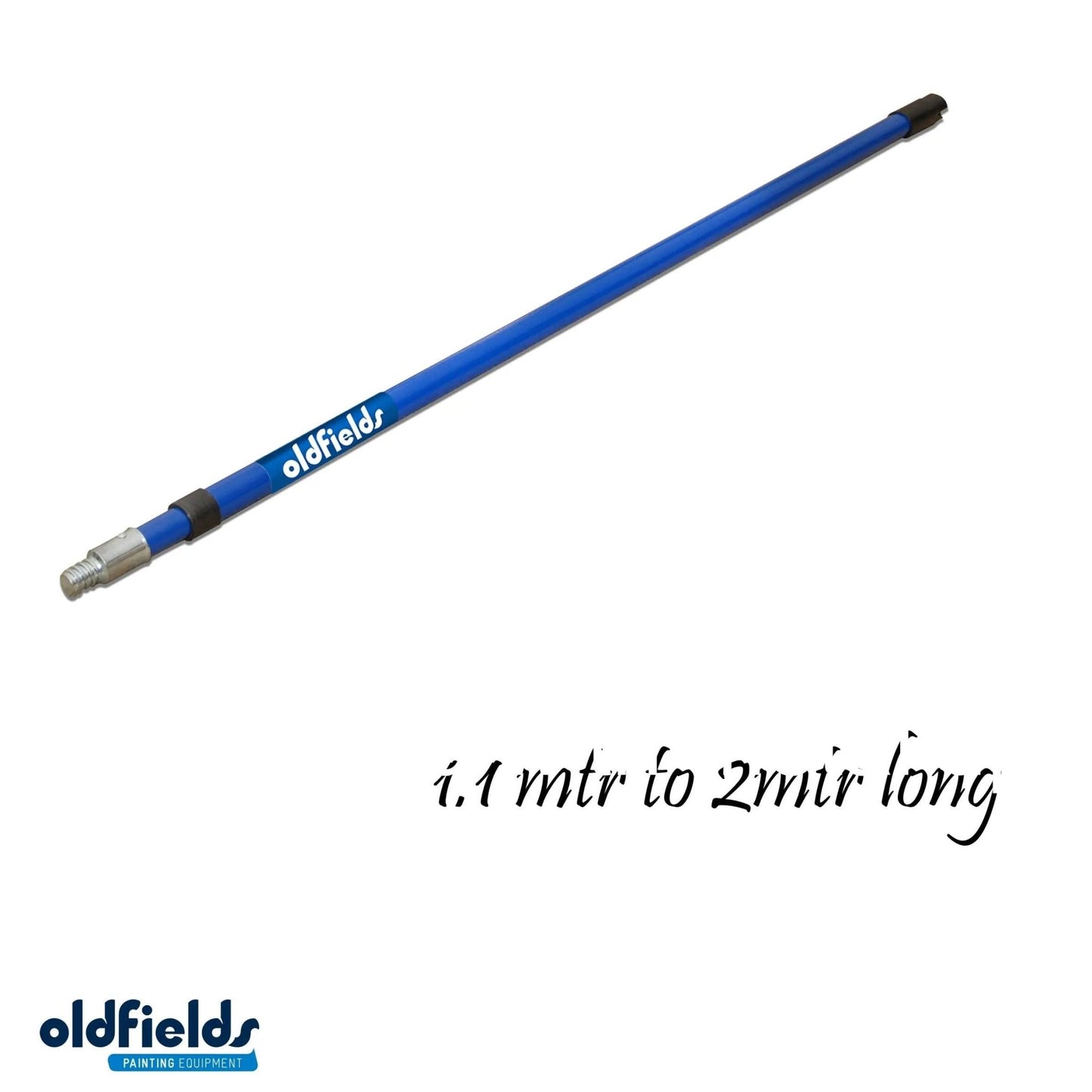 Steel paint roller Extension Pole 1.1mtr opens to 2mtr Long from Oldfields-Vintique Concepts
