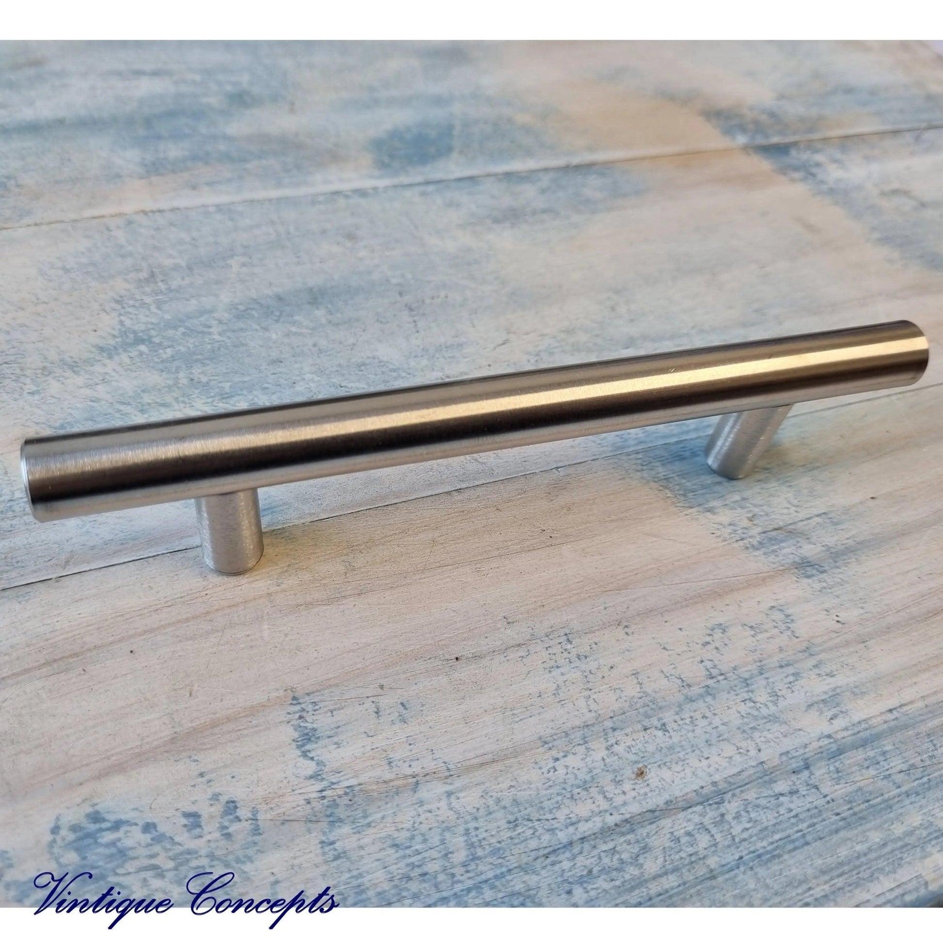 Swedish style Silver contempoary Cabinet or drawer handle 150mm-Vintique Concepts