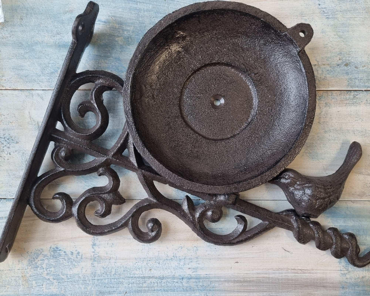 Rustic Cast Iron Bird Feeder / bath - Vintique Concepts