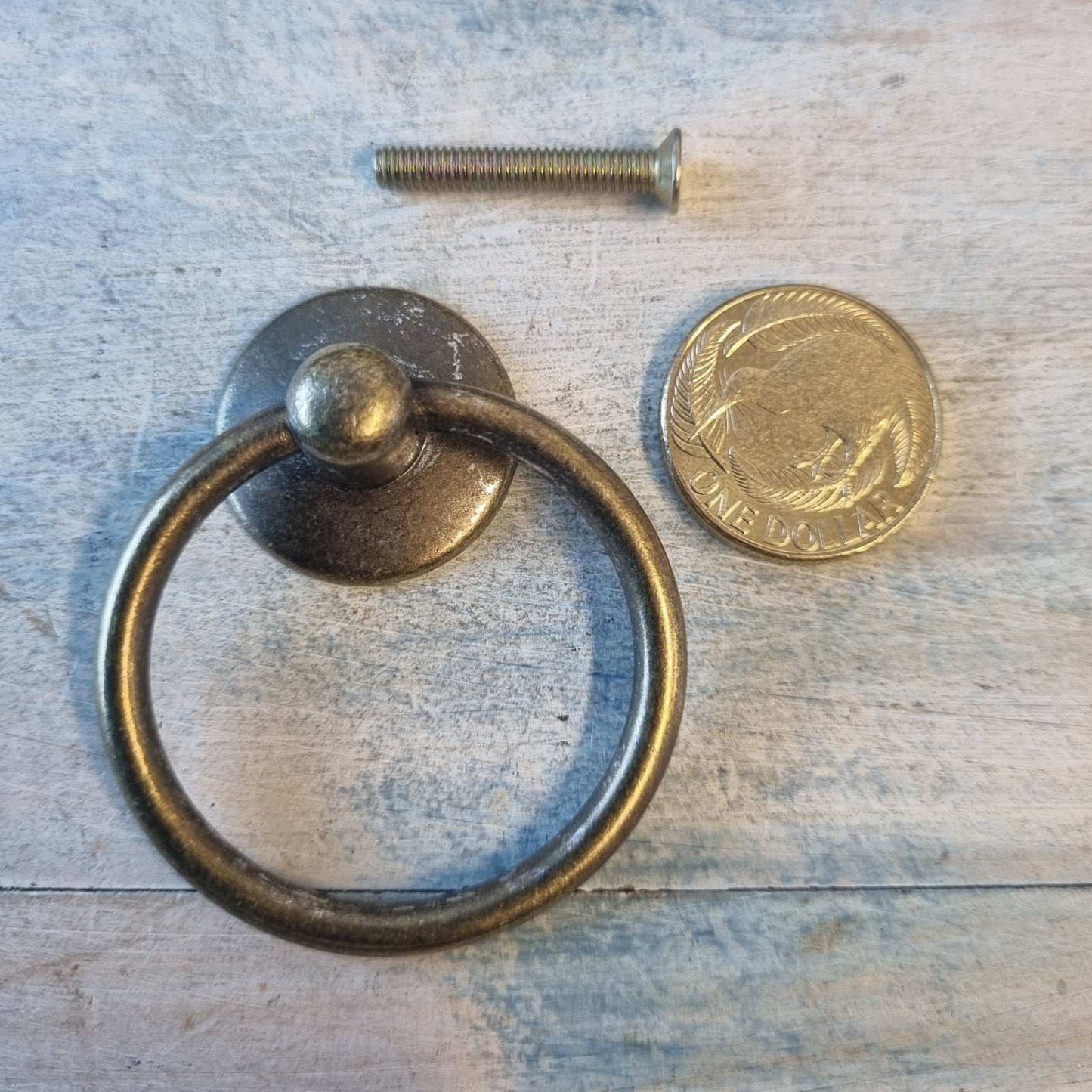 Furniture Hardware - Classic Ring Drawer Handle Bonze 43mm Ring