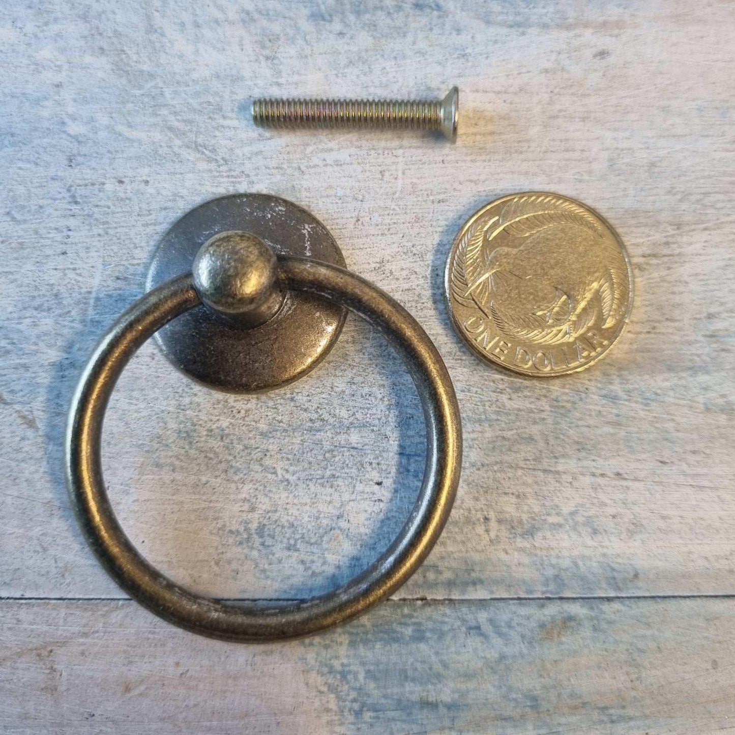 Classic Ring drawer handle bonze 43mm ring - Vintique Concepts