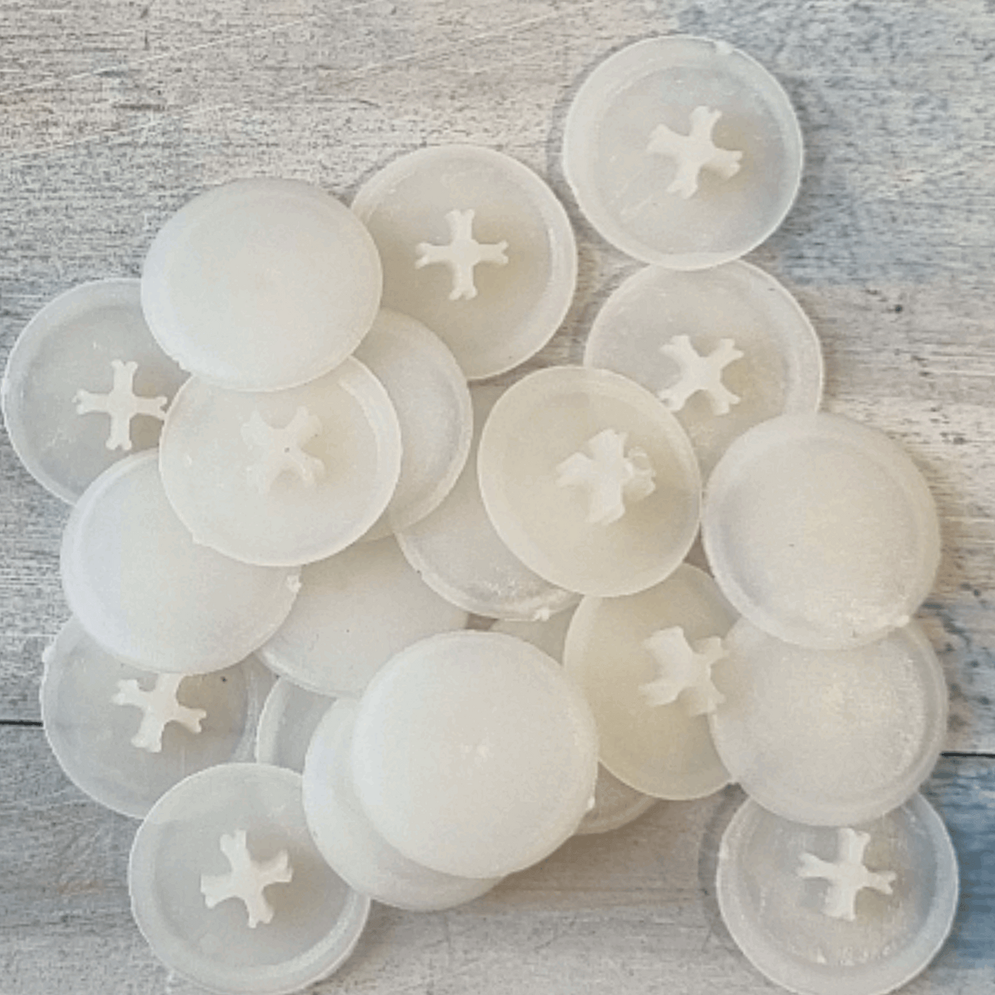 phillipshead plast screw cap protective covers 17mm dia pkt of 20 - Vintique Concepts