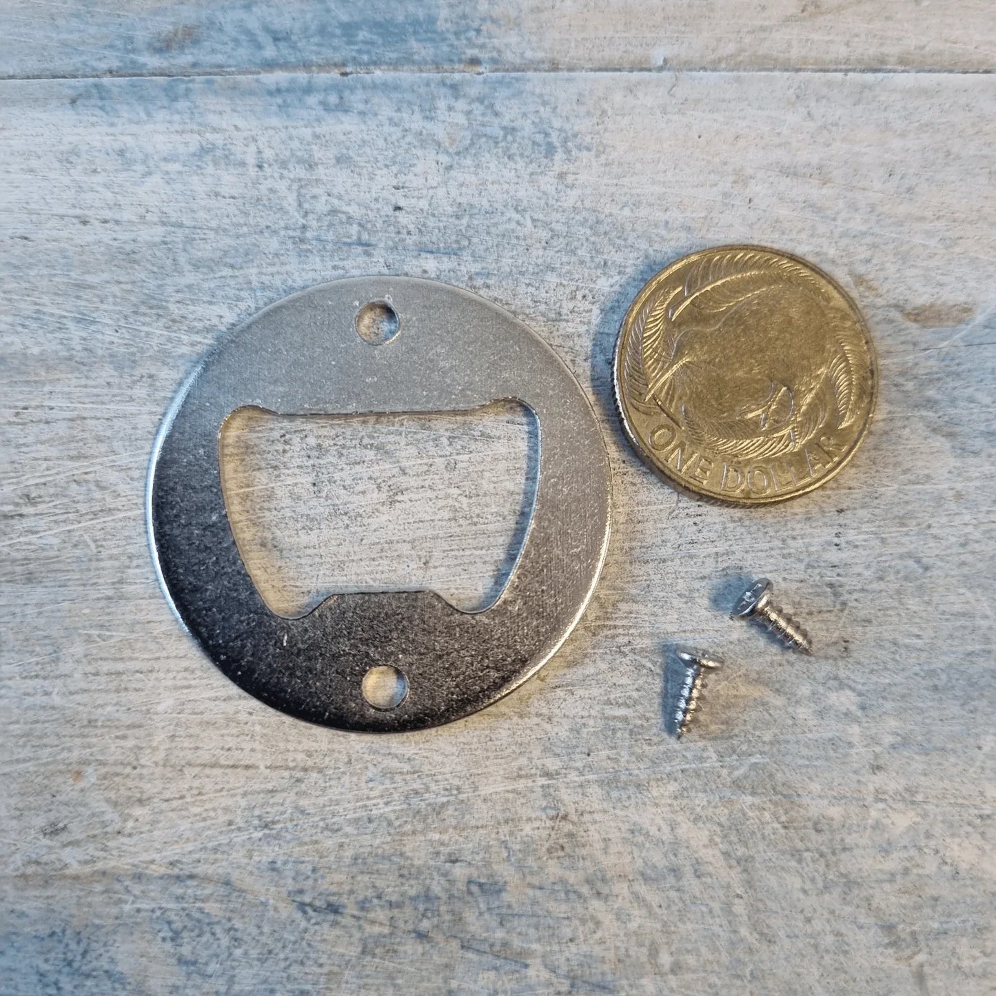 Flush mount Bottle Opener Insert 40mm dia - Vintique Concepts