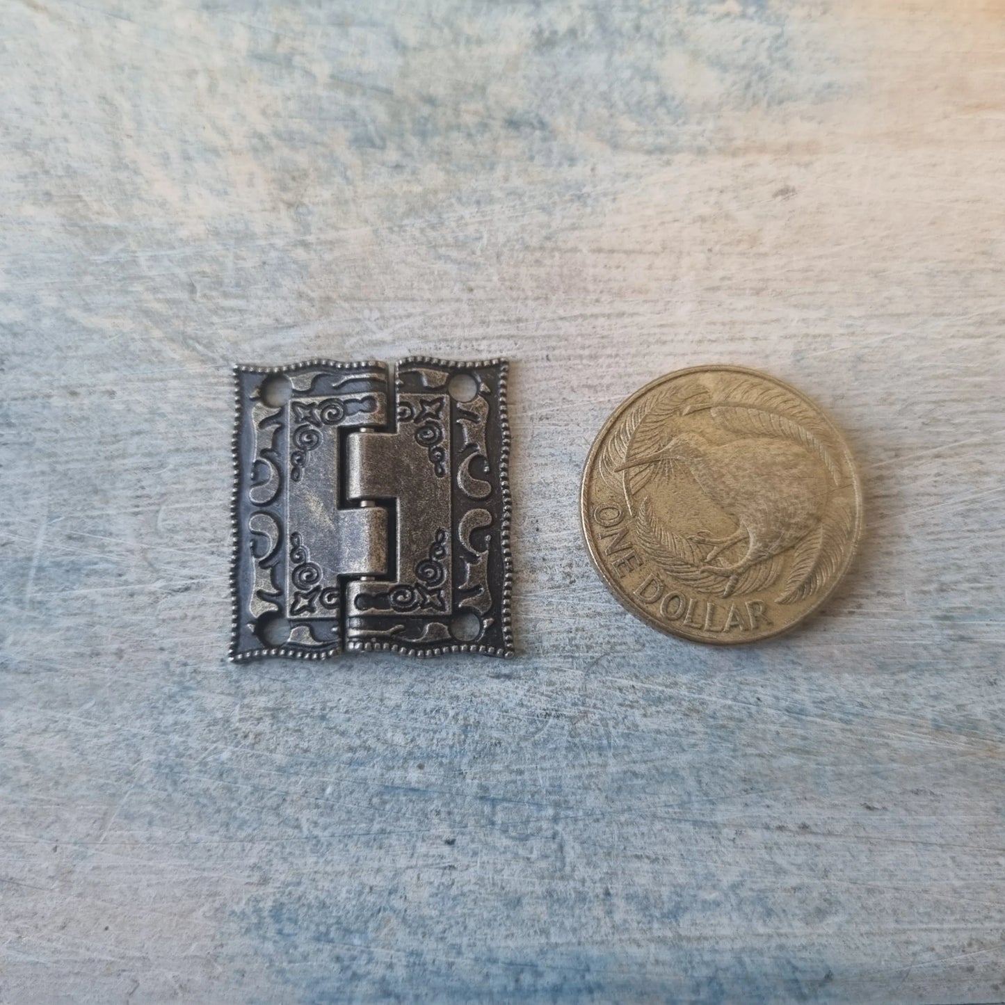 Ornate Craft Bronze Small Butt Hinge -2 sizes (25mm & 36mm) - Vintique Concepts