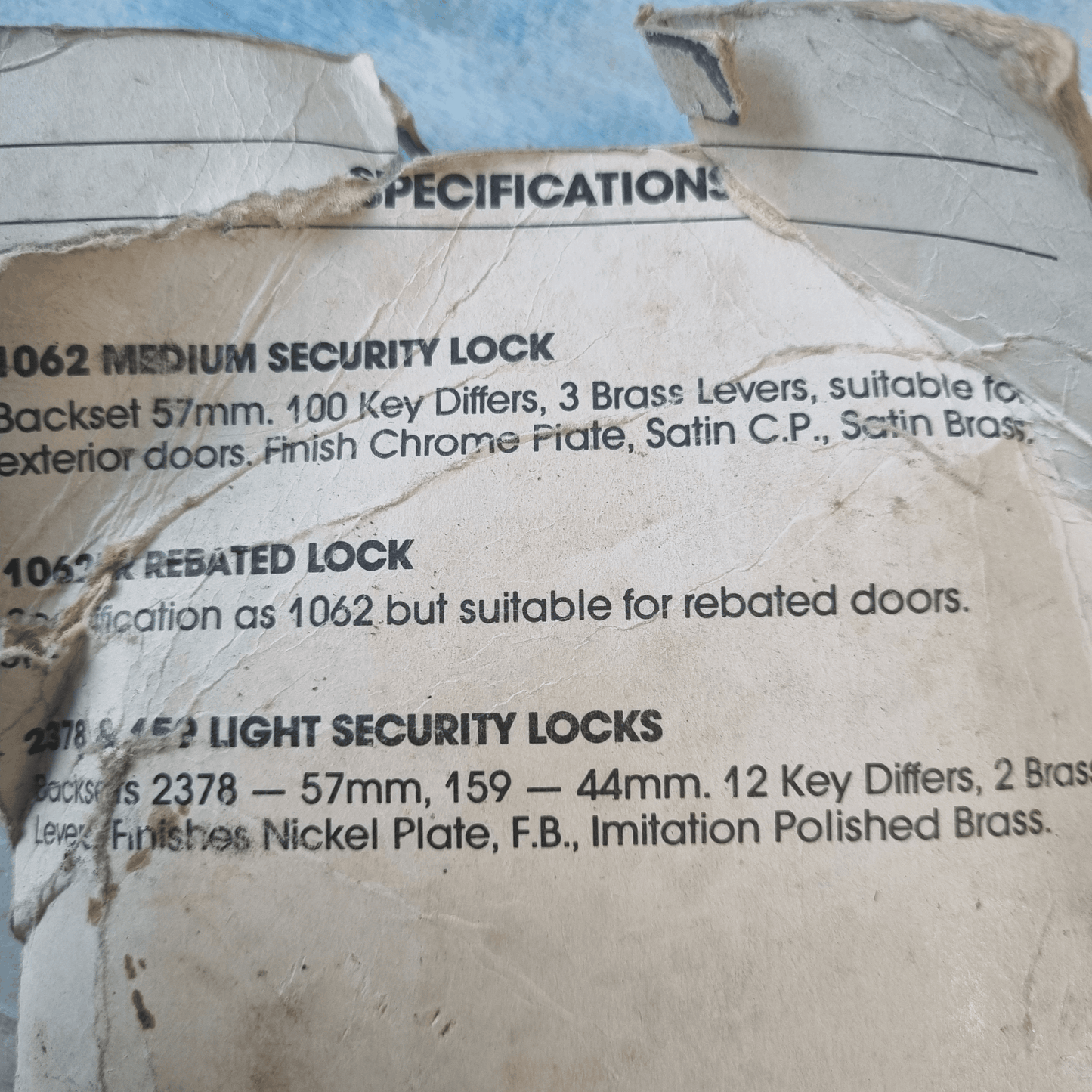 Legge Brass 1062 Med security mortice lock set