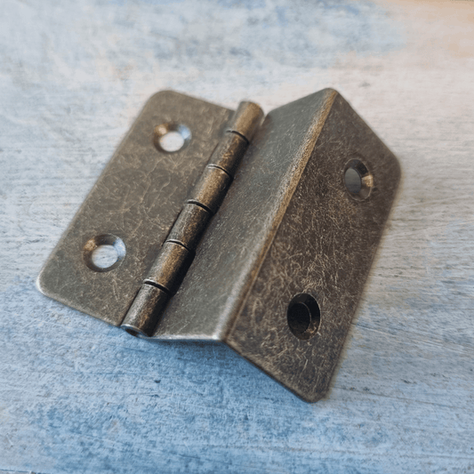 offset cabinet butt hinge-Bronze 40mm long