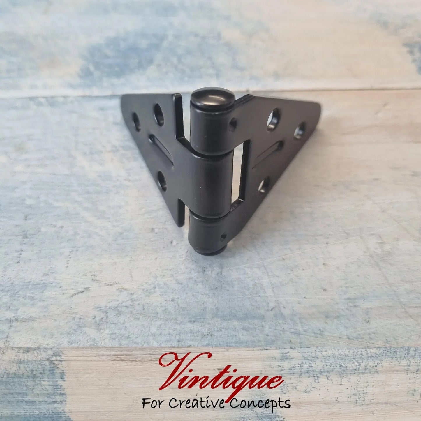 Triangle Black Butt Hinge 40mm Height for Doors and Cabinets - Vintique Concepts