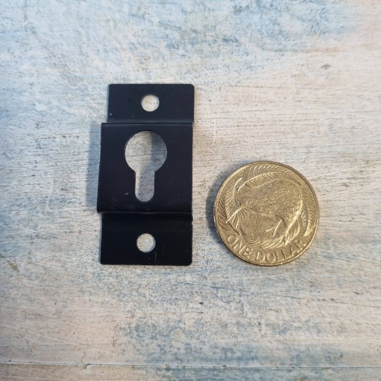 Raised Keyhole hanger Black 41 x 20mm (ideal for speakers,sound bar etc) - Vintique Concepts