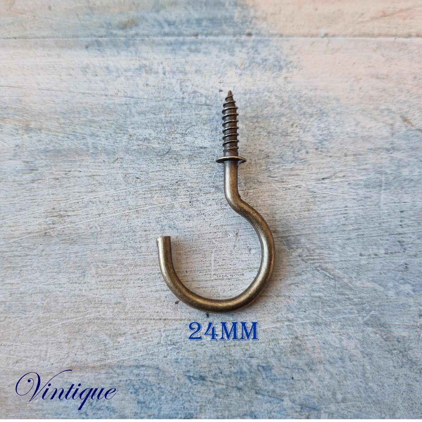 Vintage Bronze Cup Hooks 4 sizes-Vintique Concepts