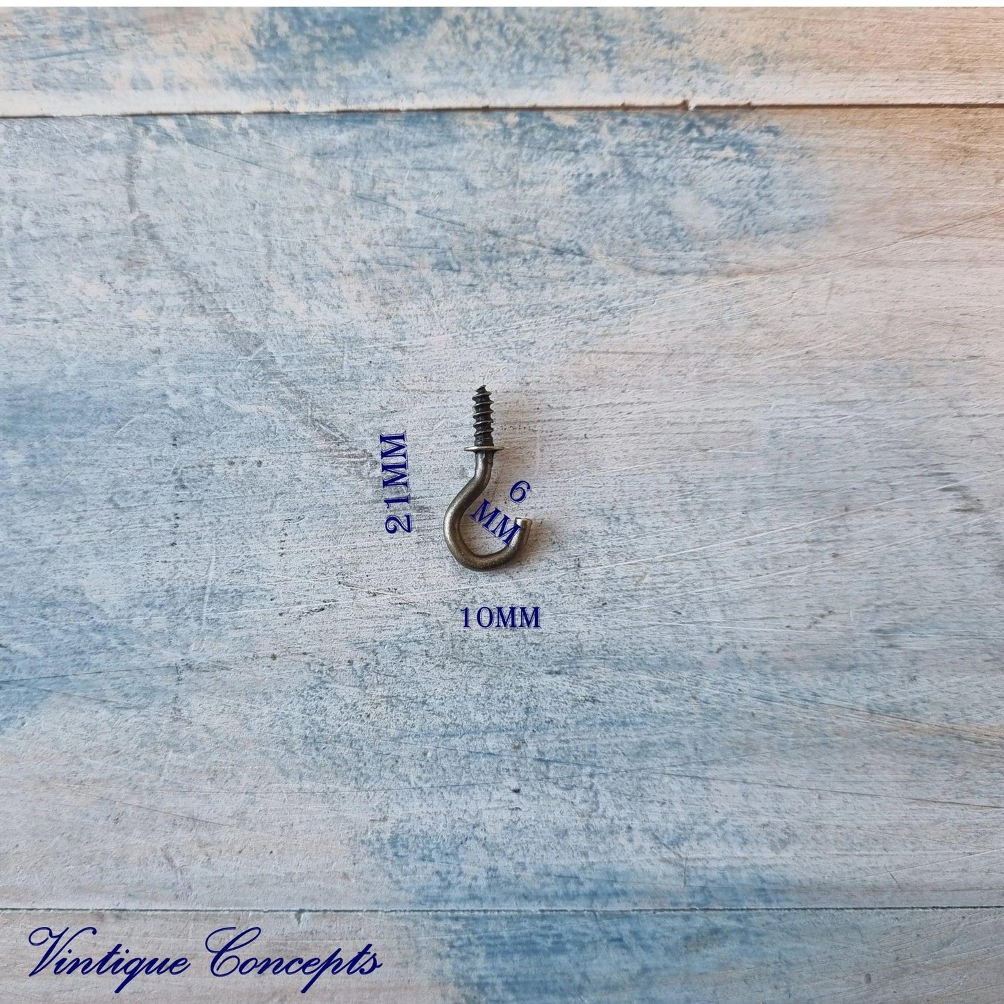 Vintage Bronze Cup Hooks 4 sizes-Vintique Concepts