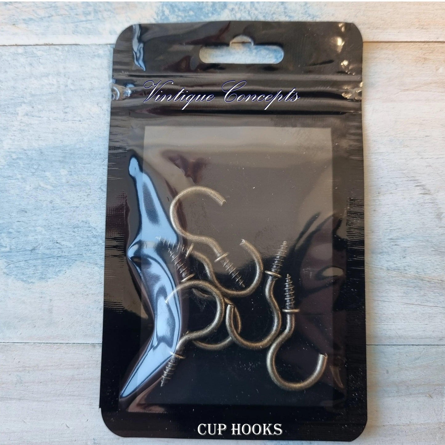 Vintage Bronze Cup Hooks 4 sizes-Vintique Concepts