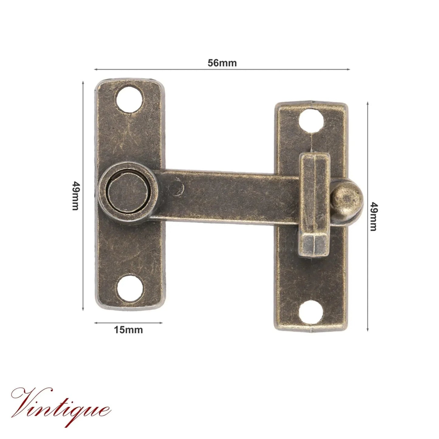 Vintage Swing Arm Latch - Vintage Style Toggle Latch in Bronze - Vintique Concepts