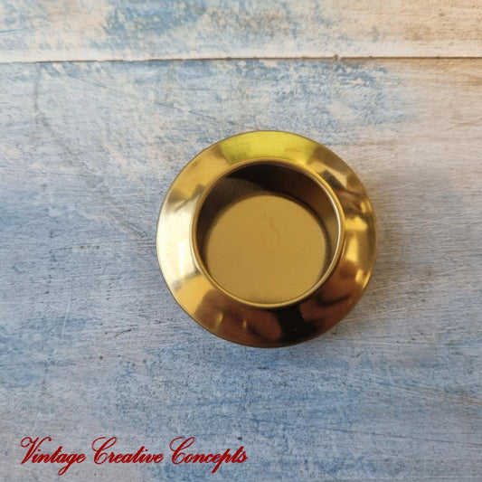 Vintique Round Stainless steel finger Flush Pull handle 41mm dia GOLD-Vintique Concepts