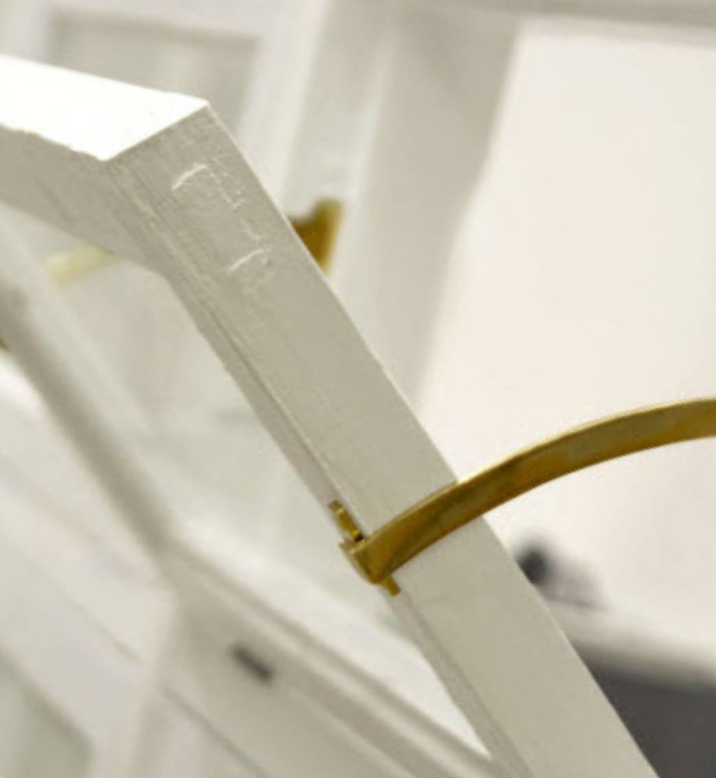 Regal Polished Brass Fanlight stop 190mm Long (pair)-Vintique Concepts