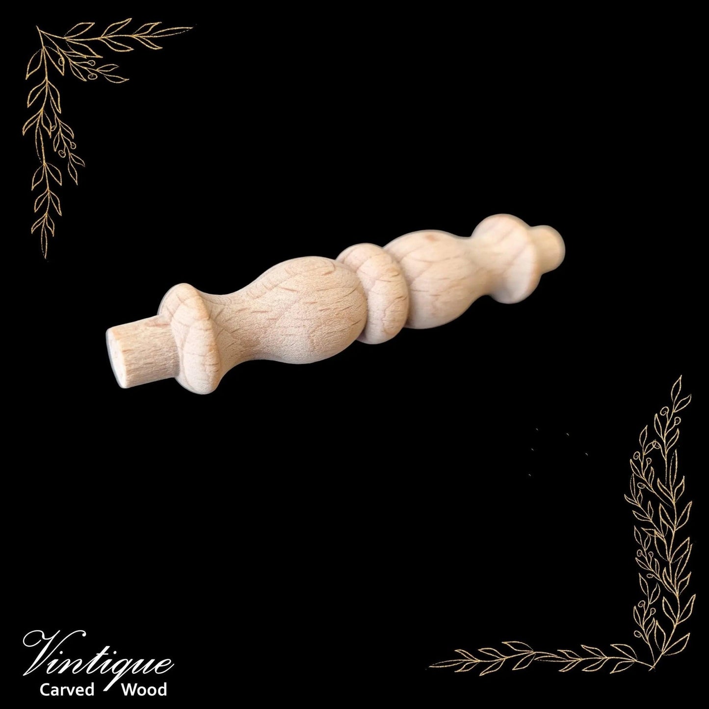 Woodcraft Emperors Wooden Spindle 86mm x 17mm (each)-Vintique Concepts