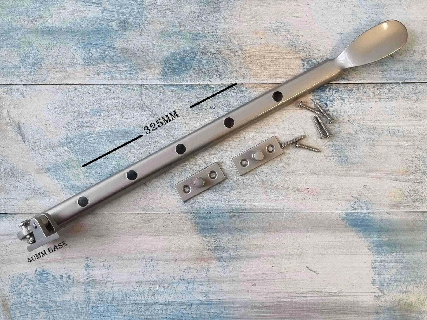 Zinc Alloy 375mm Window casement stay (5 holes) each - Vintique Concepts