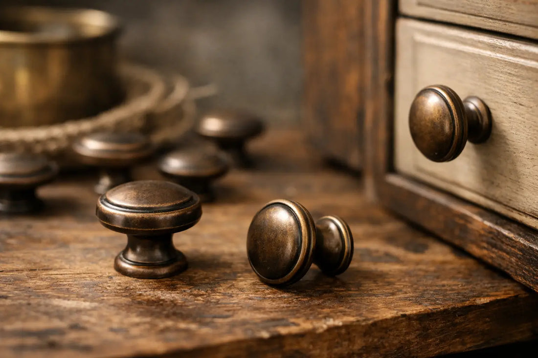Vintage Bronze Cabinet Knobs That Look Right