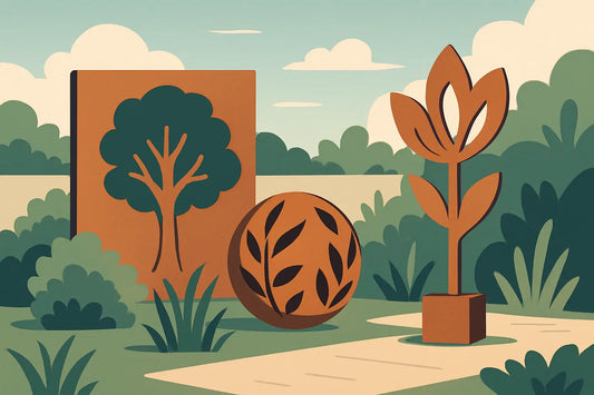 Corten Steel Garden Art That Lasts Outdoors - Vintique Concepts