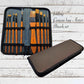 10 Piece Artist paint Brush Kit in canvas bag-Vintique Concepts