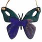 SMALL COLOURFUL BUTTERFLY metal art coated in pourable epoxy 90MMX 105MM