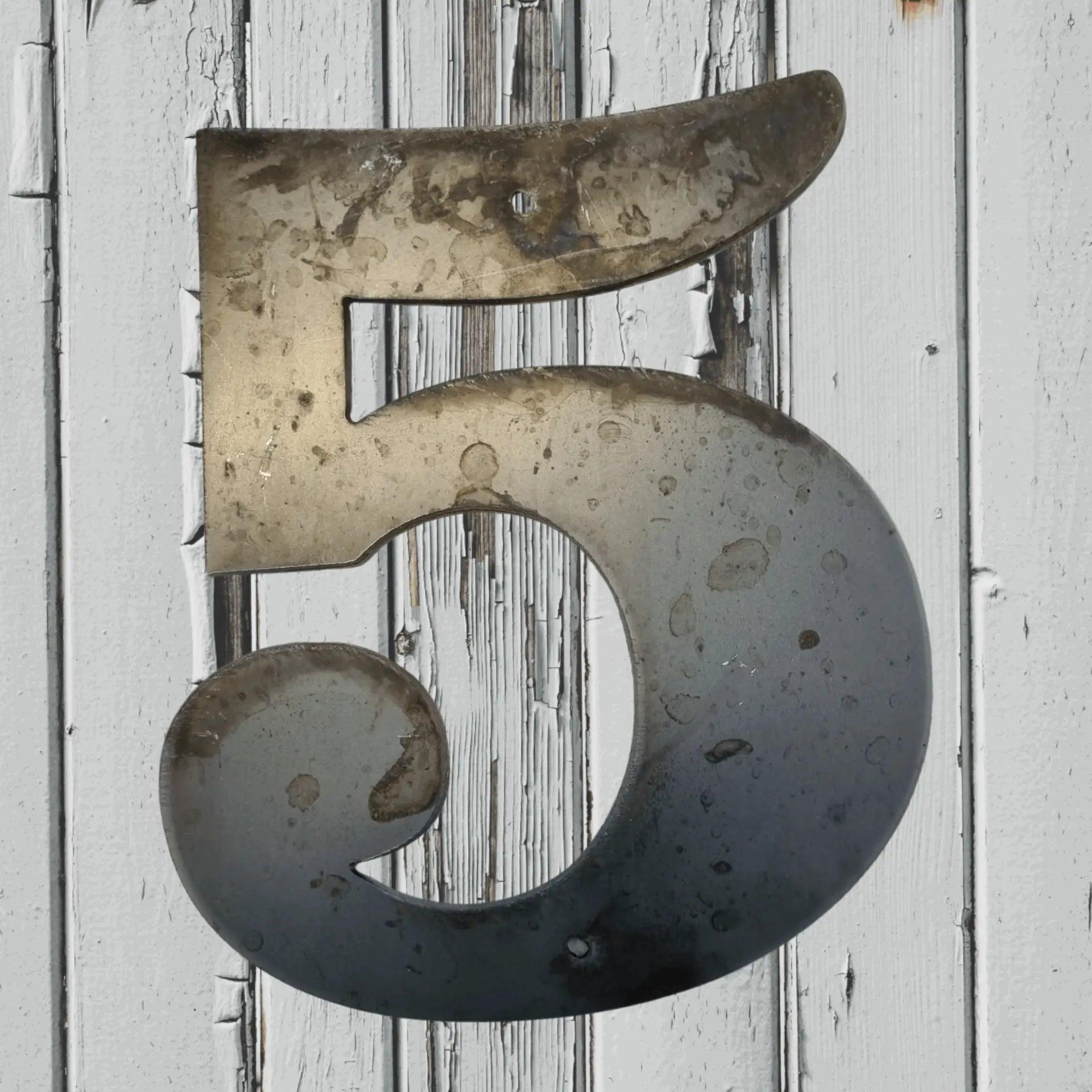 100mm (4") Corten Steel Street & letterbox Numbers , letters & symbols-Vintique Concepts