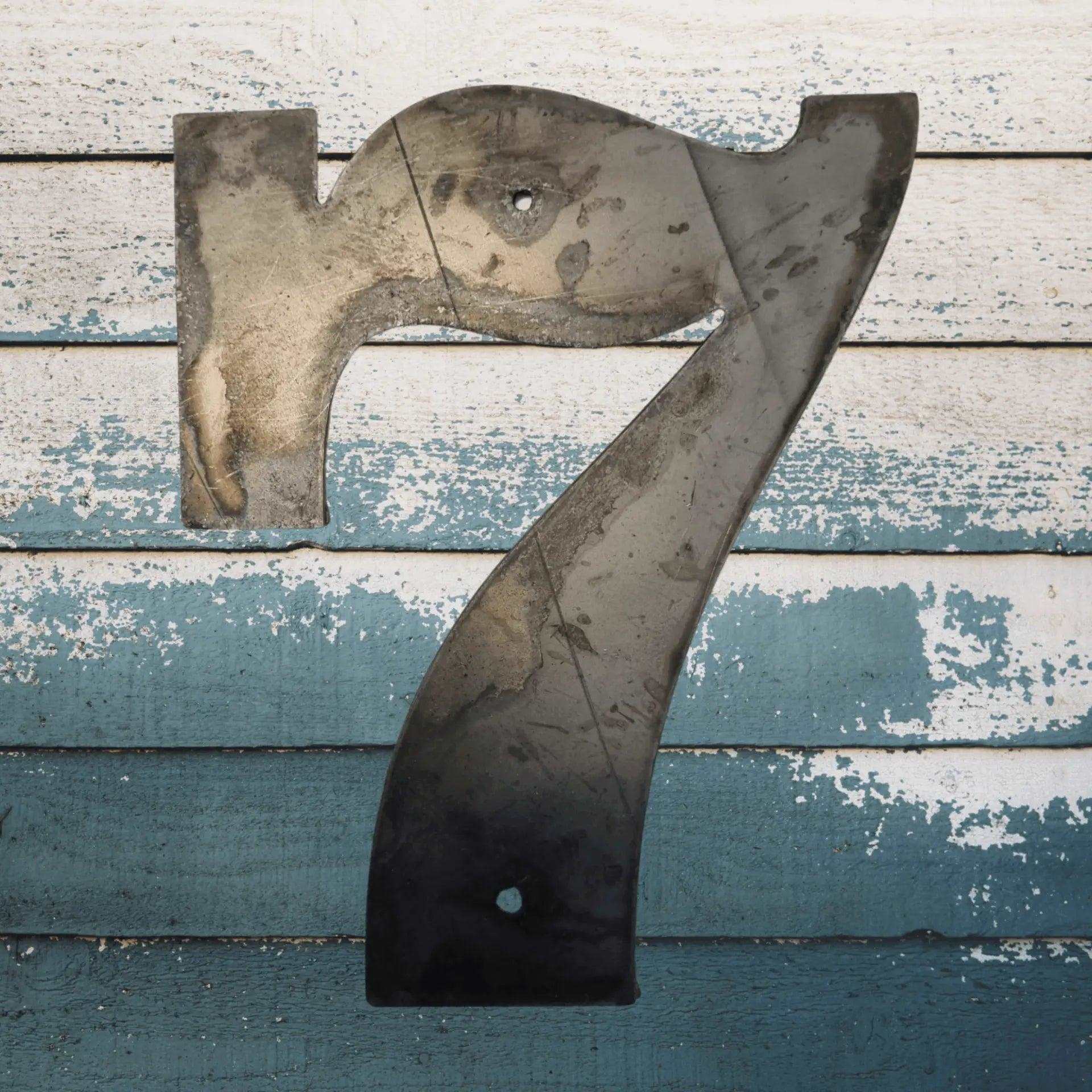 100mm (4") Corten Steel Street & letterbox Numbers , letters & symbols-Vintique Concepts