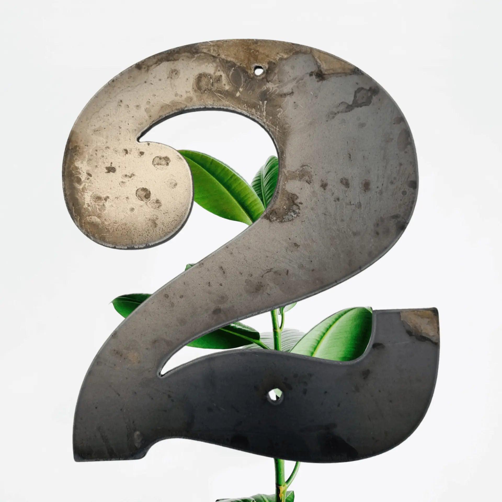 100mm (4") Corten Steel Street & letterbox Numbers , letters & symbols-Vintique Concepts