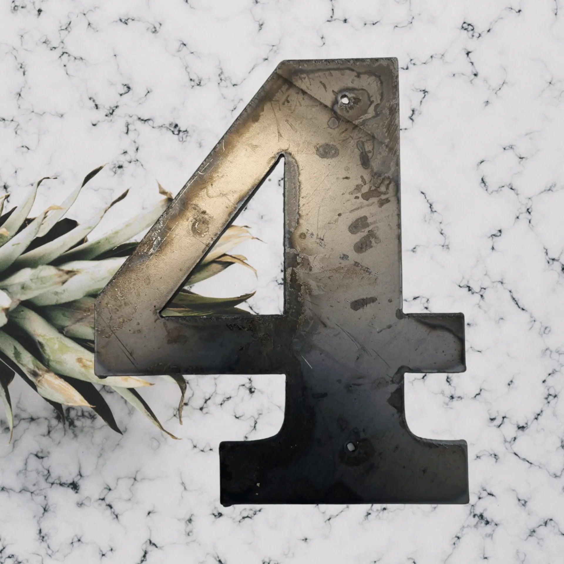 100mm (4") Corten Steel Street & letterbox Numbers , letters & symbols-Vintique Concepts