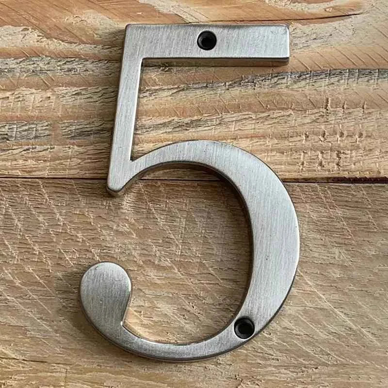 100mm Anodised alloy silver Number "0" (Zero)