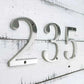 100mm Anodised alloy silver Number "0" (Zero)