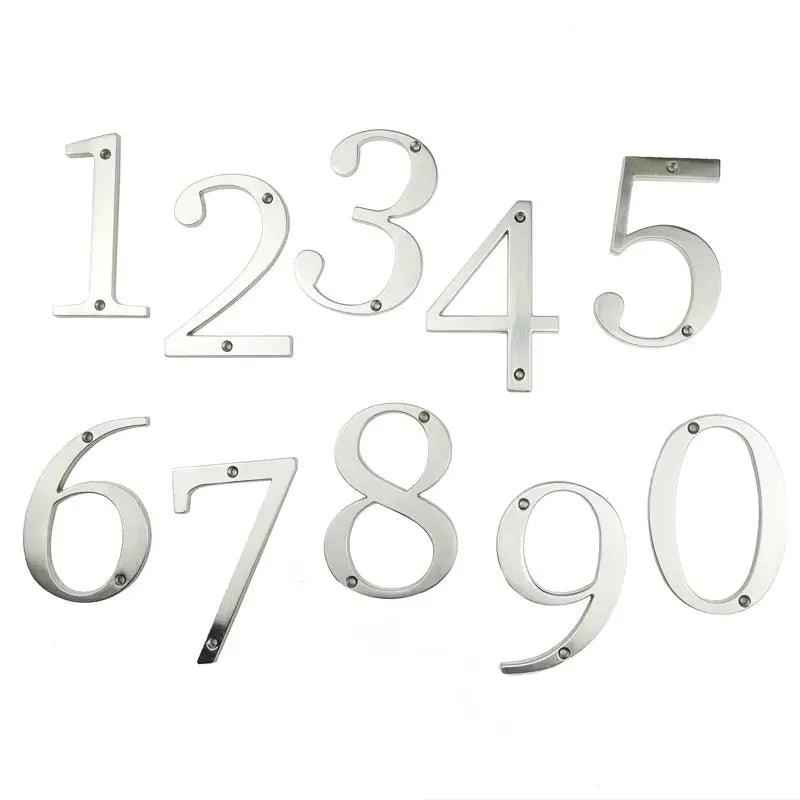 100mm Anodised alloy silver Number "5" (Five)