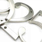 100mm Anodised alloy silver Number "8" (Eight)