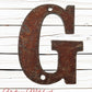 100mm (4") Corten Steel Street & letterbox Numbers , letters & symbols-Vintique Concepts