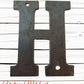 100mm (4") Corten Steel Street & letterbox Numbers , letters & symbols-Vintique Concepts