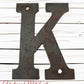 100mm (4") Corten Steel Street & letterbox Numbers , letters & symbols-Vintique Concepts