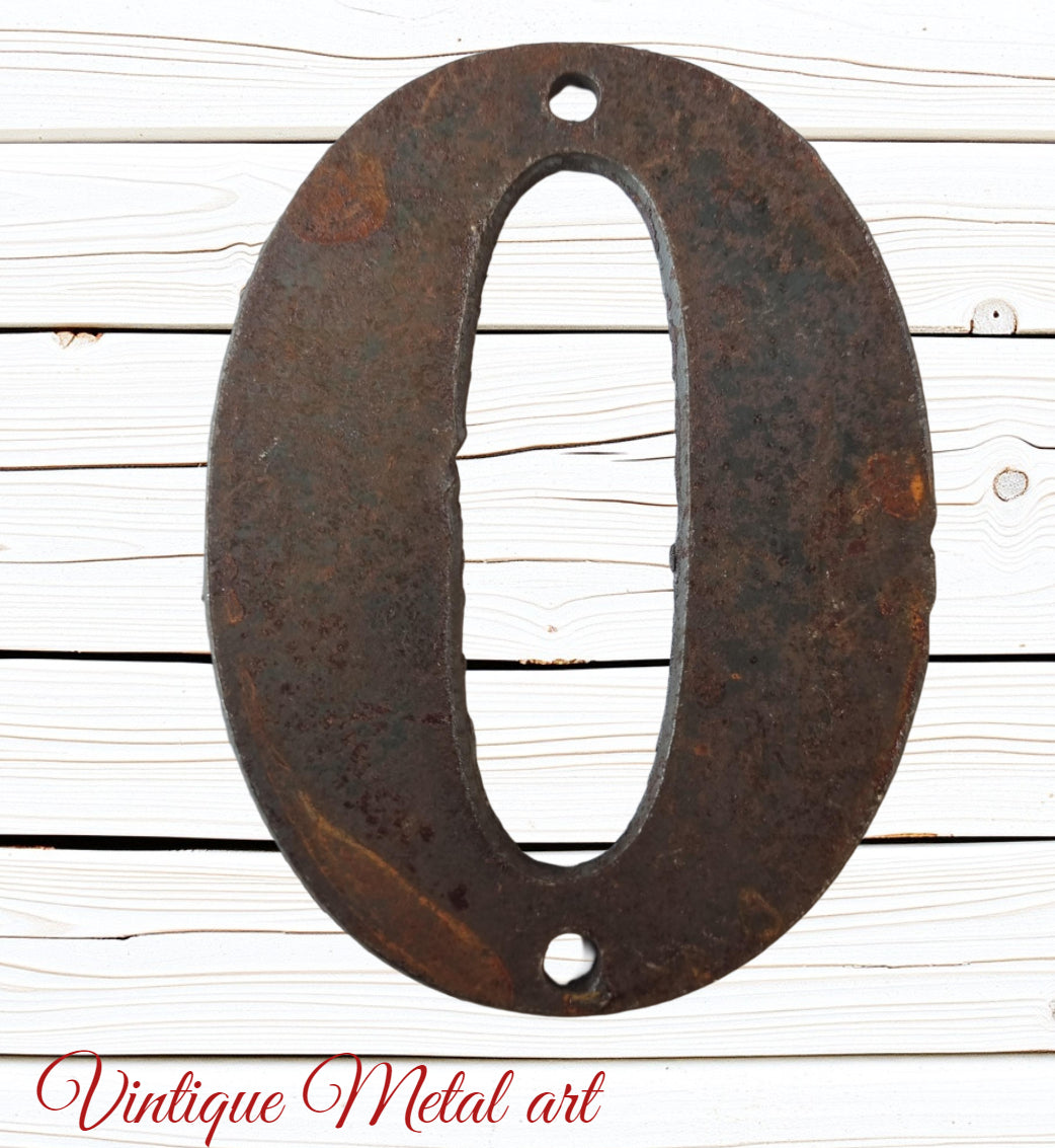 100mm (4") Corten Steel Street & letterbox Numbers , letters & symbols-Vintique Concepts