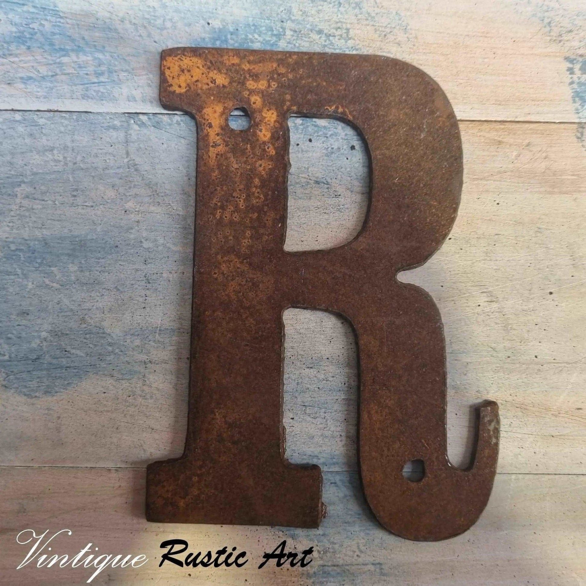 125mm Rusty Letters (alphabet  & symbols)-Vintique Concepts